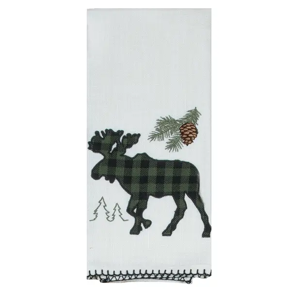 Kay Dee Designs Woodland Moose Applique Tea Towel