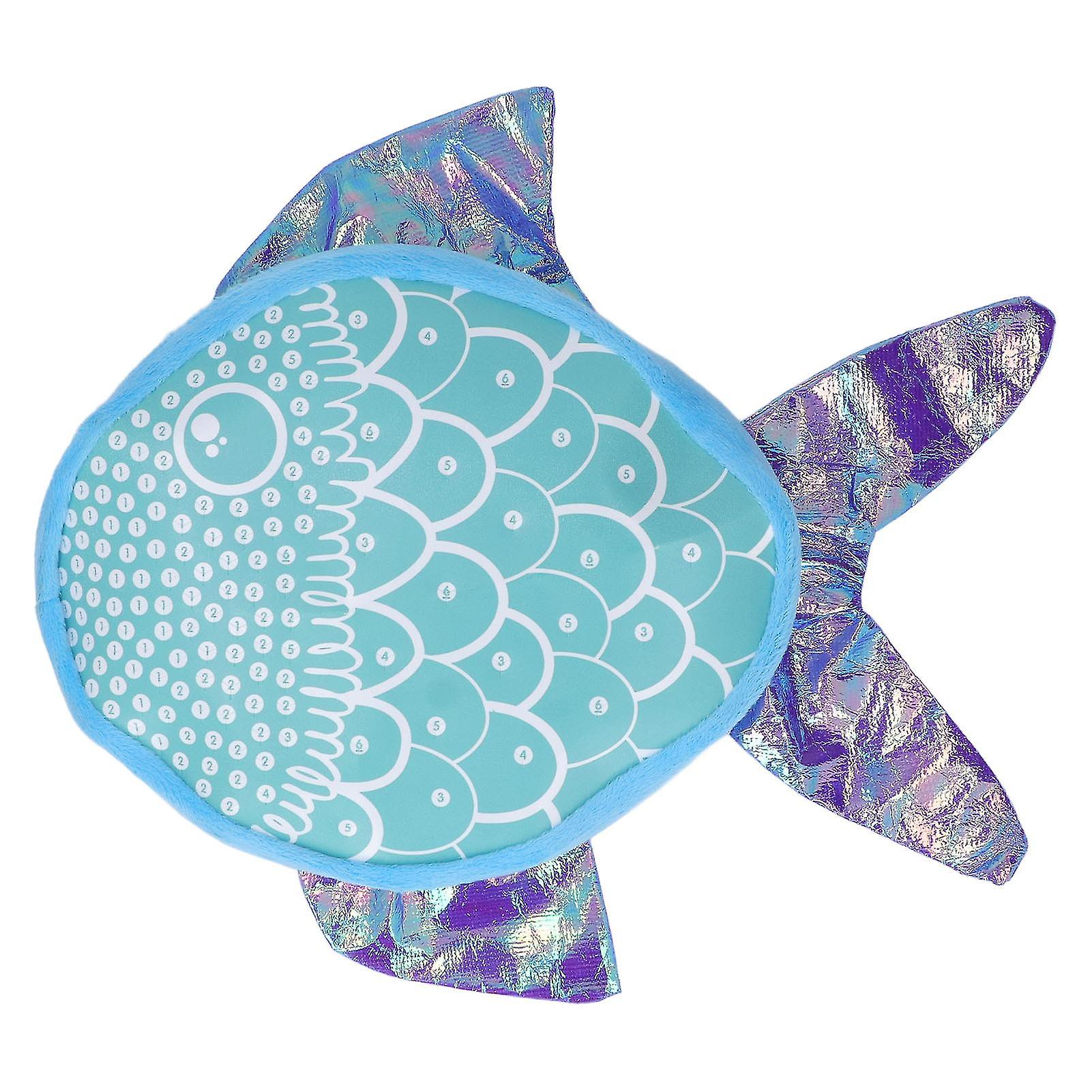 DIY Plush Craft Pillow Puzzle Cute Plush Doll DIY Decompression Pillow for Kids Over 6 Years Old Fairy Fish Pillow 33388