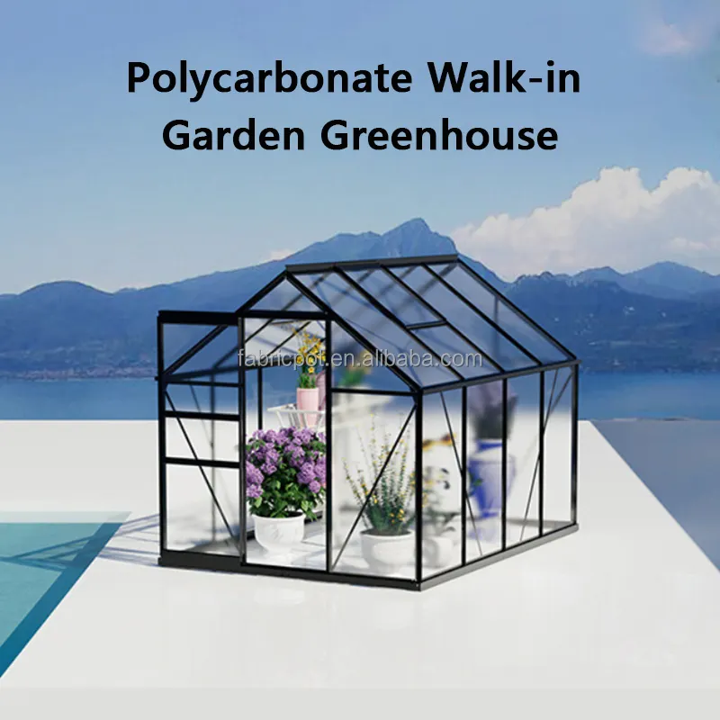 custom outdoor polycarbonate mini plastic garden greenhouse waterproof walk in greenhouses