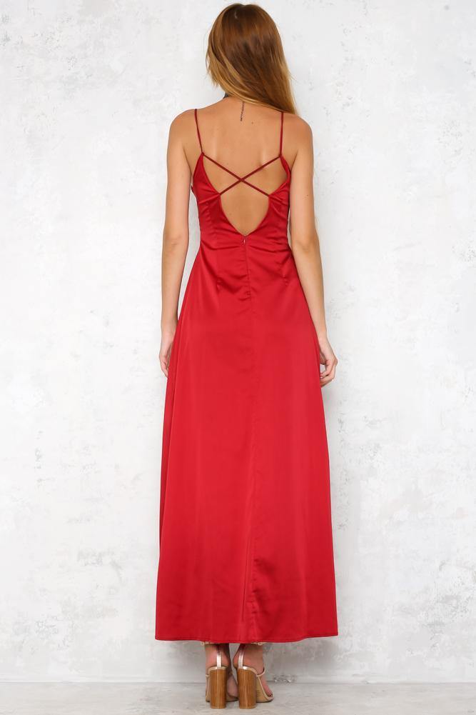 Heavenly Dream Maxi Dress Wine