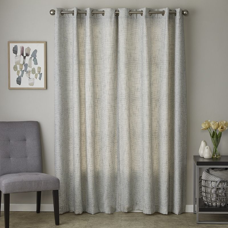 SKL Home Textured Crosshatch 1-panel Window Curtain