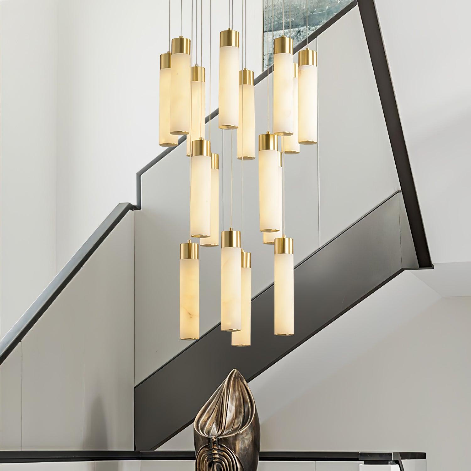 Celestial Alabaster Cascade Chandelier