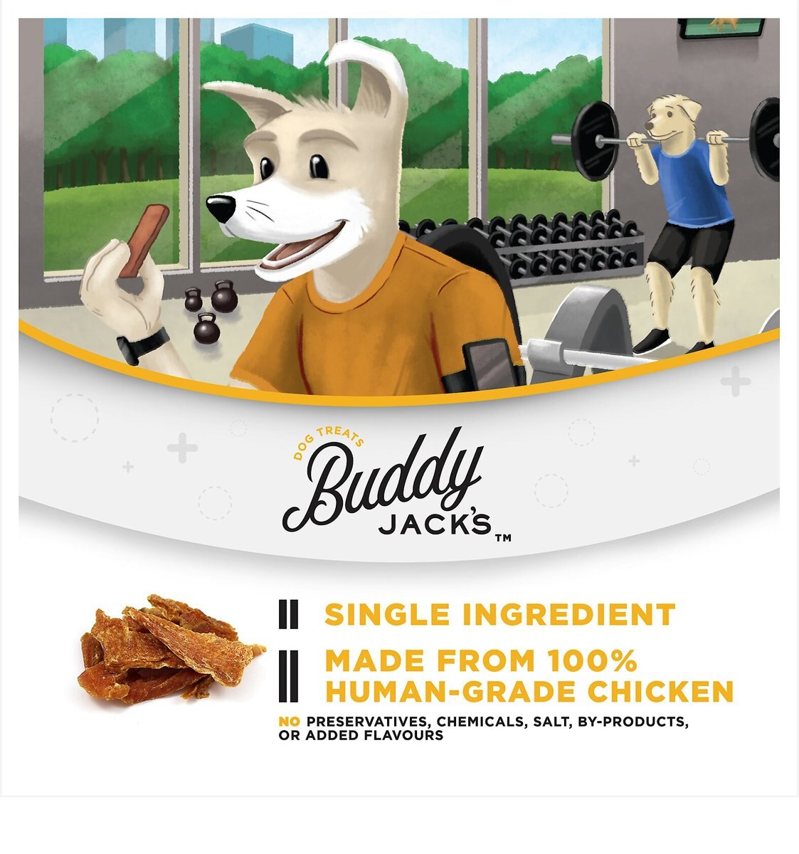 Buddy Jack's Chicken Jerky Human-Grade Dog Treats