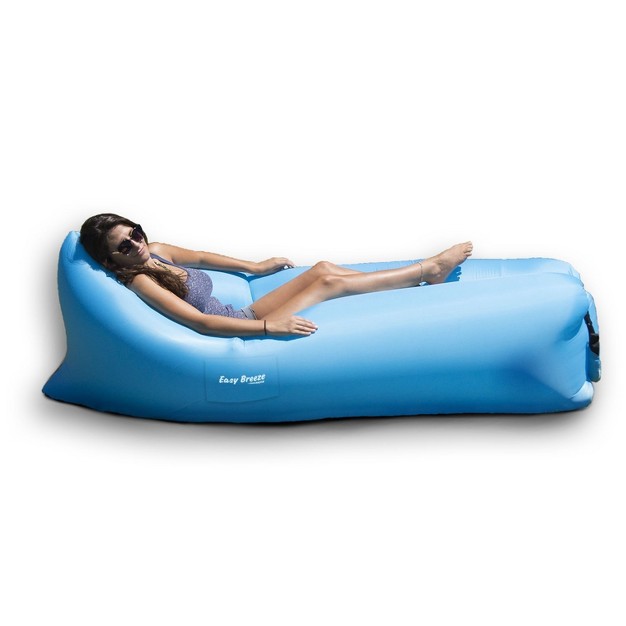 Inflatable Easy Breeze 1 person Land Or Water Air Sofa Blue