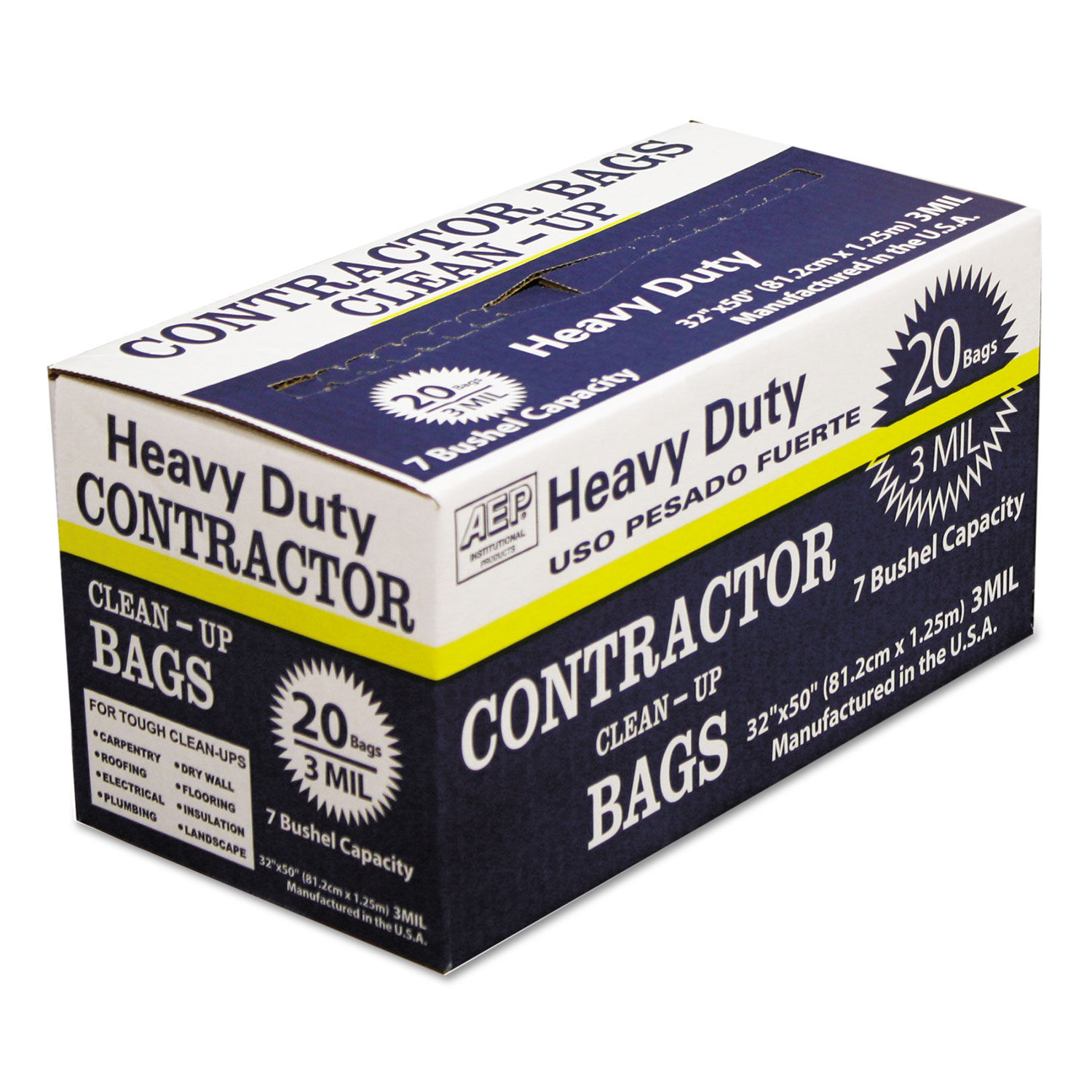 Heavy-Duty Contractor Clean-Up Bags by AEPandreg; Industries Inc. WBI186470