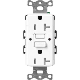 Lutron Claro 15-Amp Tamper Resistant Duplex Receptacle Brilliant White (SCR-20-GFST-BW) SCR-20-GFST-BW