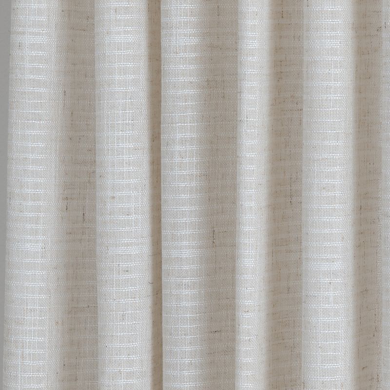 NATCO Billings Woven Horizontal Stripe Window Curtain Panel