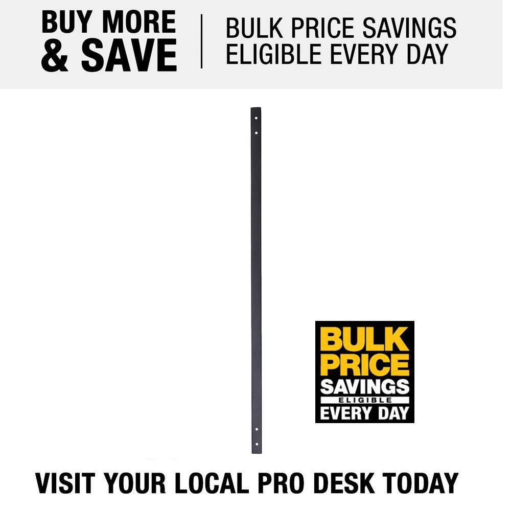 Precision 32-14 in. x 34 in. Black Matte Galvanized Steel Contemporary Baluster Bulk Pack (30-Pack) BulkBAL-32.25-C-BP