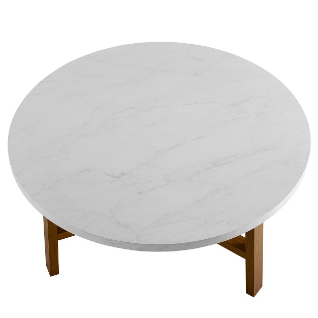 Modern Round Y Leg Coffee Table Saracina Home