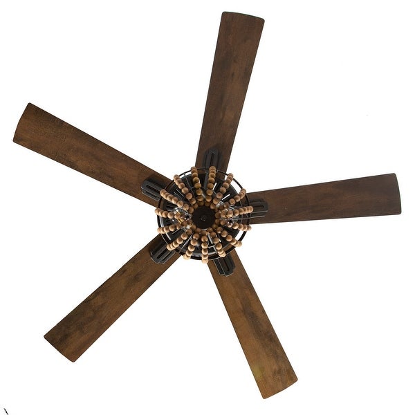 The Curated Nomad Doxon 52-inch Brown Wood Chandelier LED Ceiling Fan Shopping - The Best Deals on Ceiling Fans | 36217335