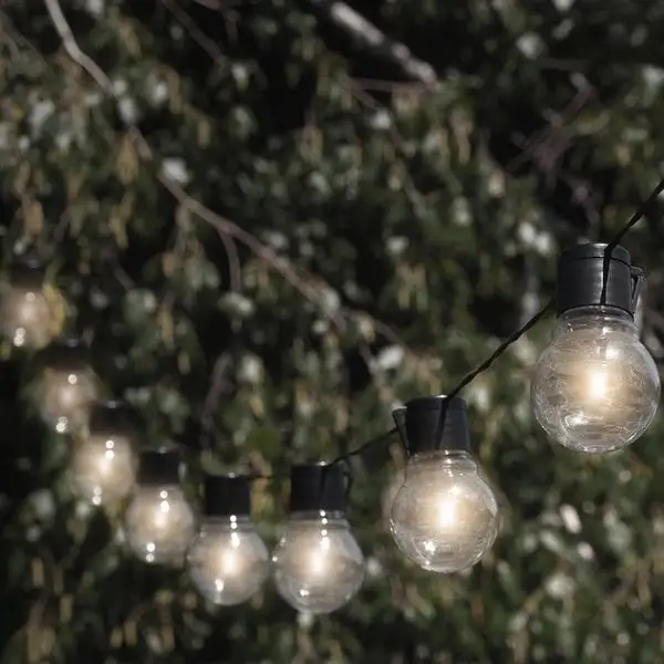 SOCIALITE Solar Powered LED Patio Bulb String Lights