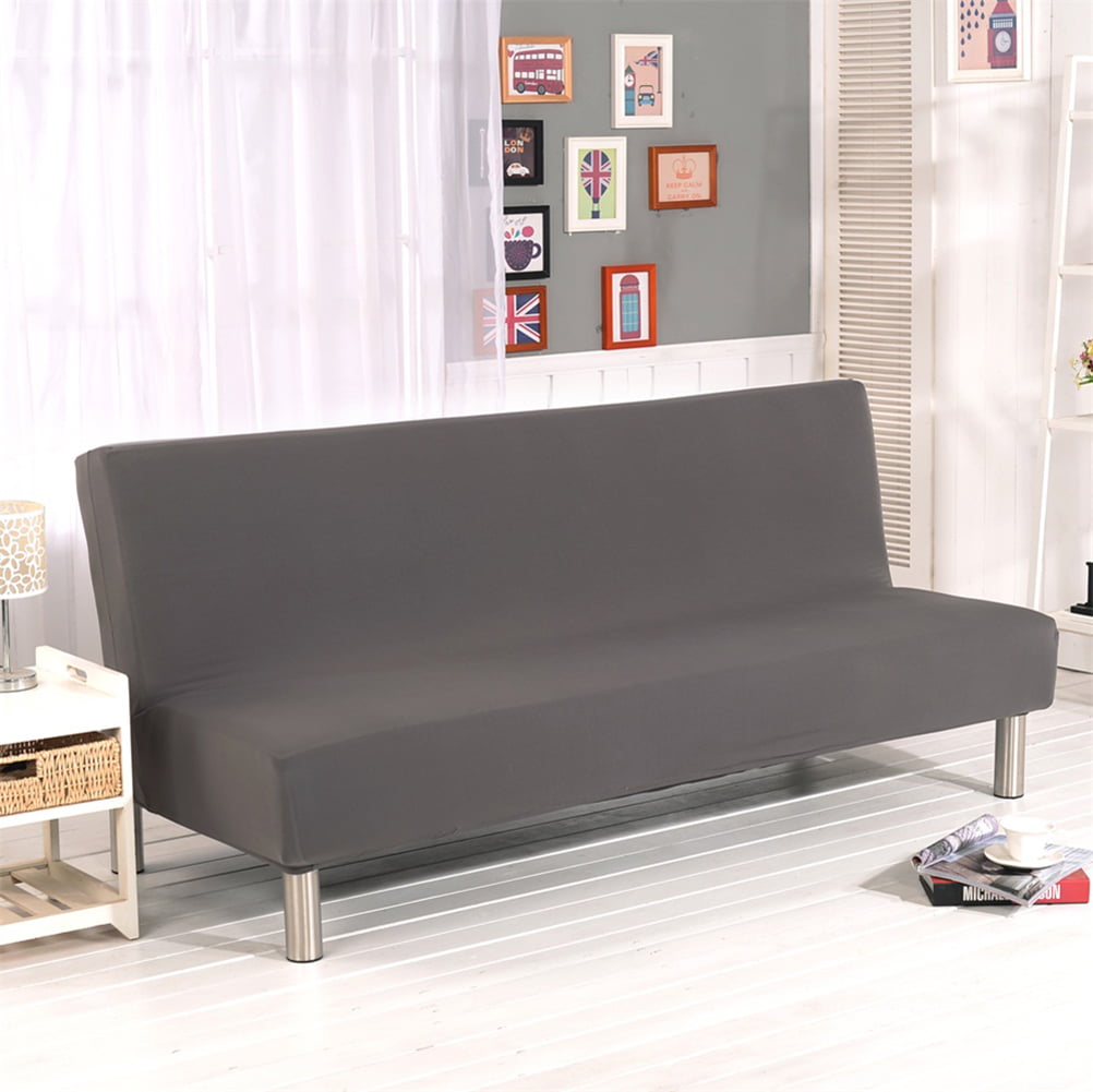 Shanna Armless Sofa Cover Futon Slipcover Stretch Elastic Polyester Folding Sofa Bed Couch Cover