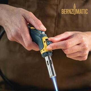 Bernzomatic FirePoint Creator Torch for Map-Pro and Propane Fuel with 41 in. Flexible Extended Hose and Fuel Cylinder Stand BZ8360T