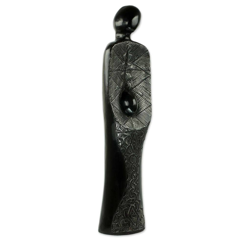 Wood Sculpture  'Maa' (Ghana)