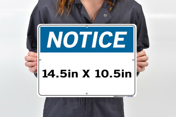 Vestil  SI N 01 C AL 040 sign notice 01 14.5x10.5 ...