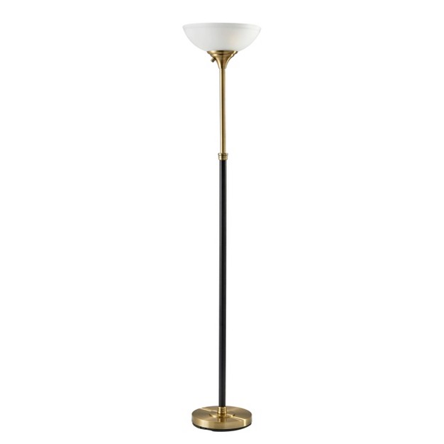 Bergen Collection Torchiere Black Adesso