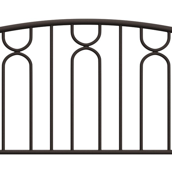 Hillsdale Furniture Riverbrooke Bronze Metal Arch Scallop Headboard - - 34579194