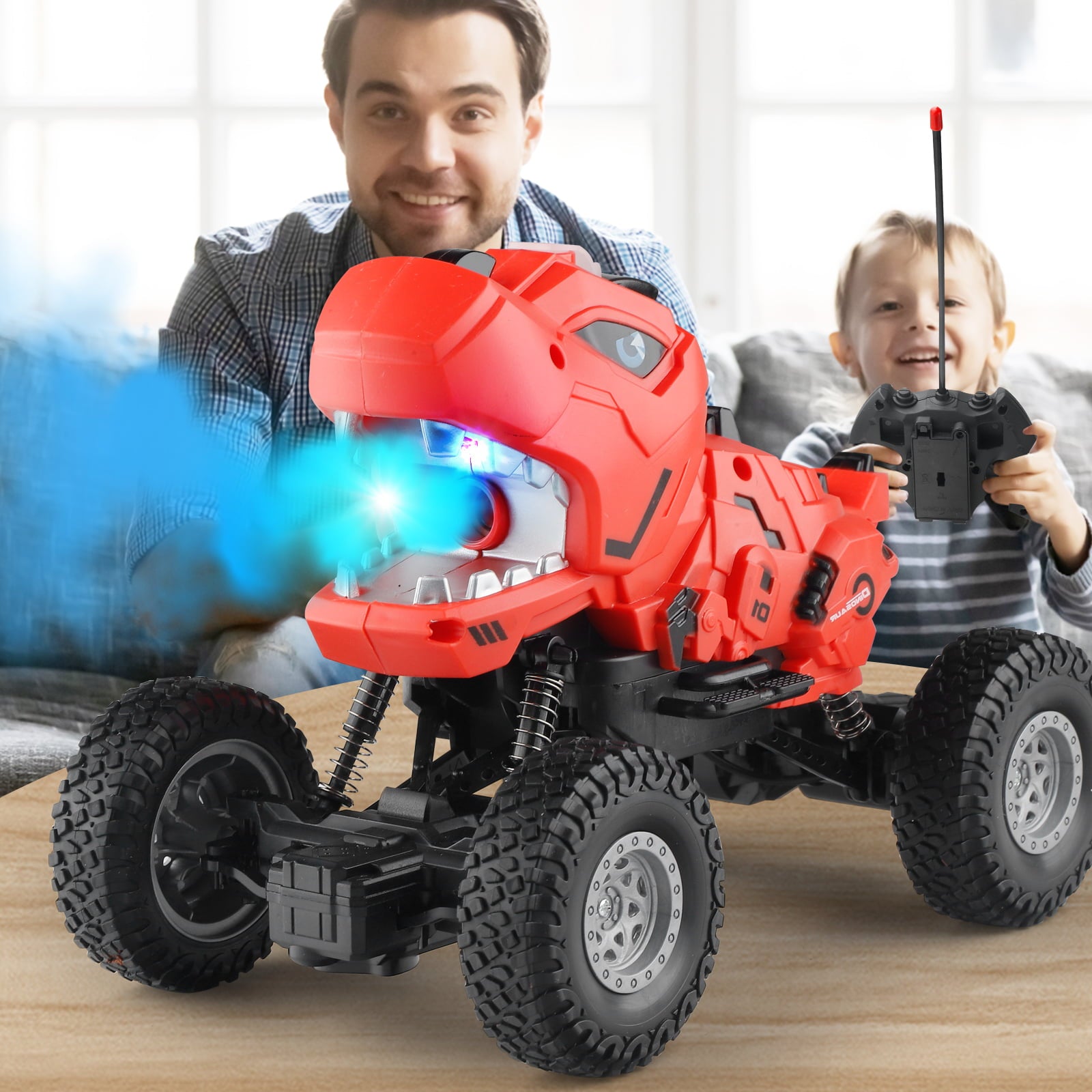 Dinosaur Remote Control Car Monster Trucks RC Car Toys for Boys Kids and Toddlers 1:16 Scale Christmas Brithday Gifts