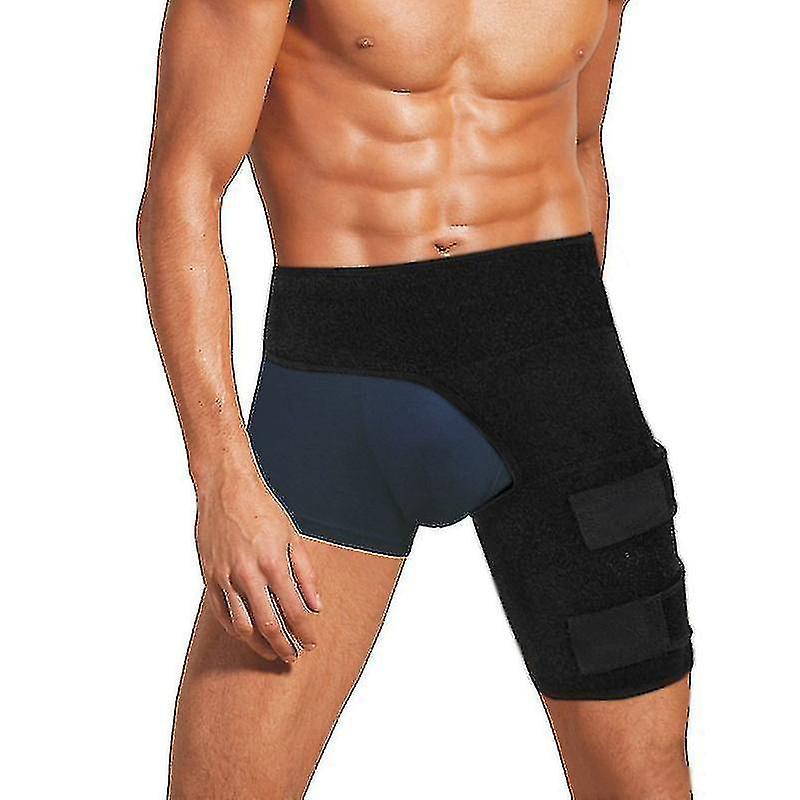 Adjustable Groin Wrap Support Hamstring Recovery Support Brace With Stick Strap Fastener