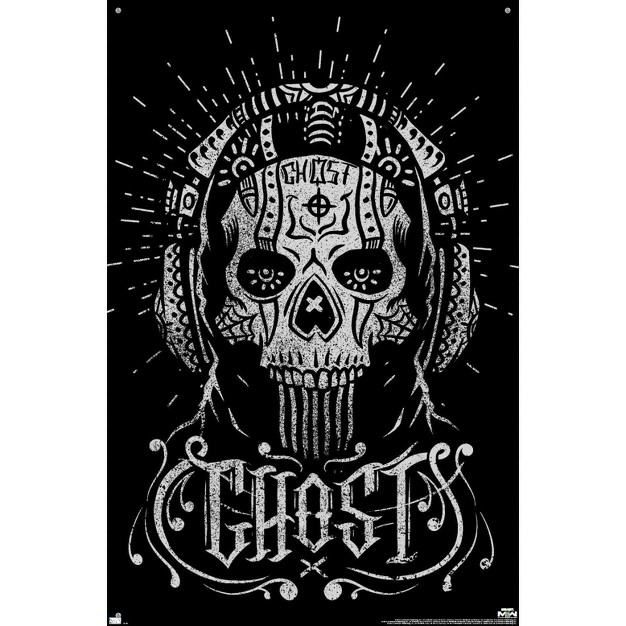 Trends International Call Of Duty Modern Warfare 2 Ghost Calavera Unframed Wall Poster Prints