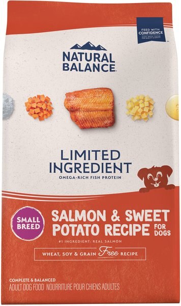 Natural Balance Limited Ingredient Grain-Free Salmon and Sweet Potato Small Breed Bites Recipe Dry Dog Food