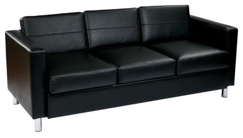 Bowery Hill Sofa in Black   Contemporary   Sofas   by Homesquare  Houzz