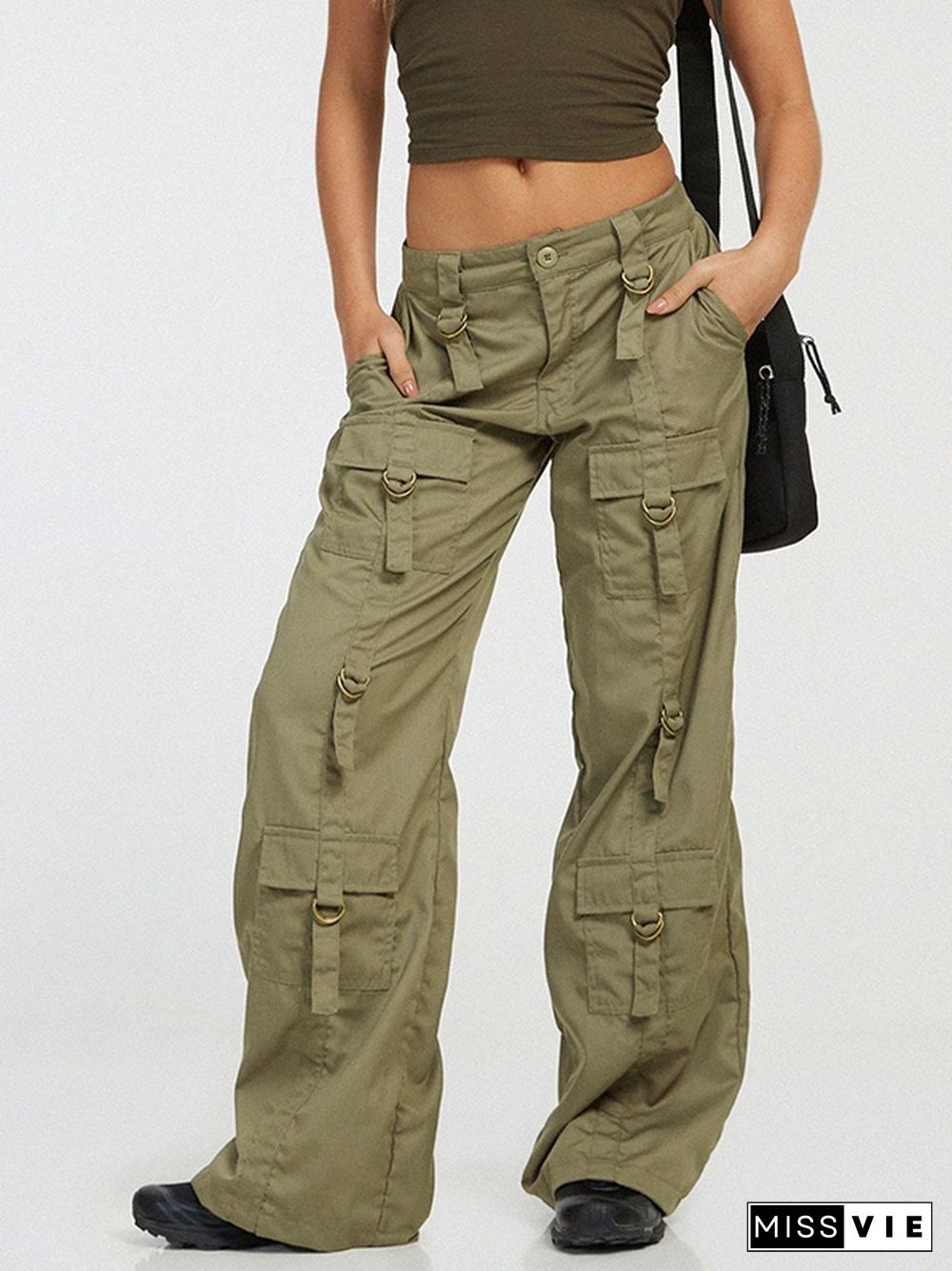 Low Waist Pocket Cargo Jean