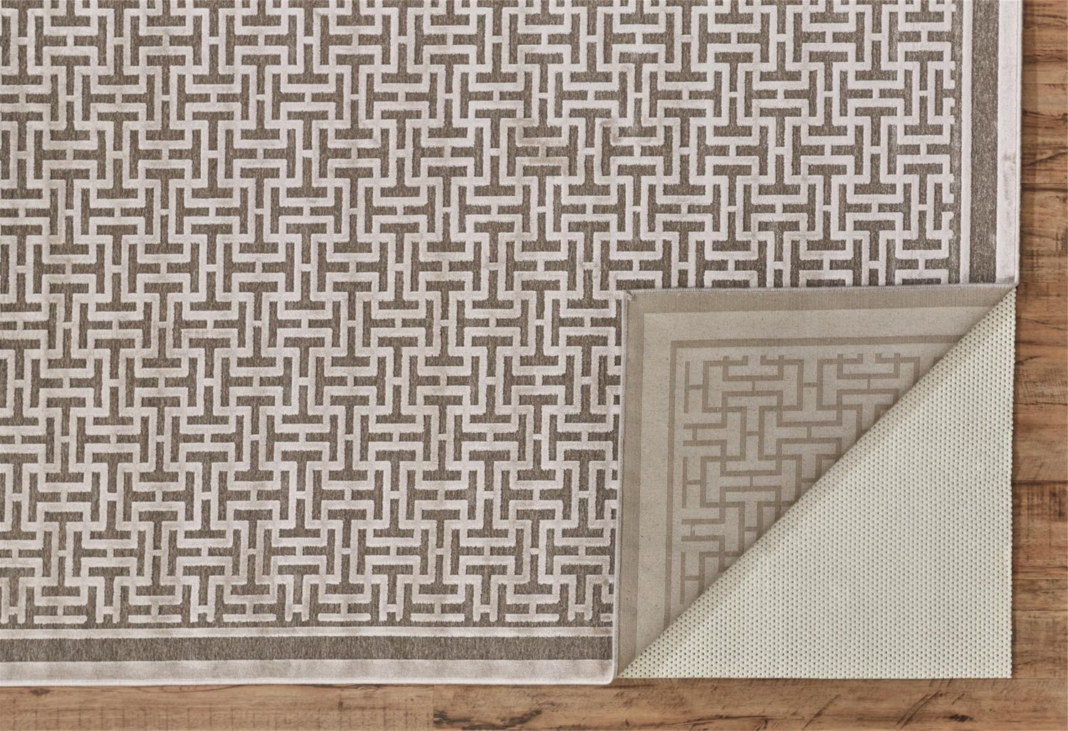 Pellaro Taupe and Ivory Rug by BD Fine