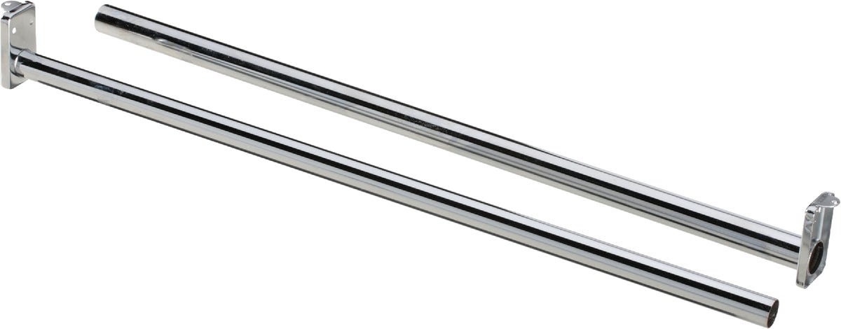 National Adjustable Closet Rod Chrome