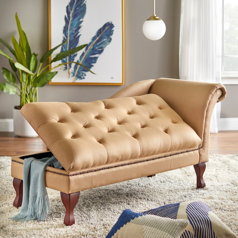 Simple Living Storage Chaise Lounge