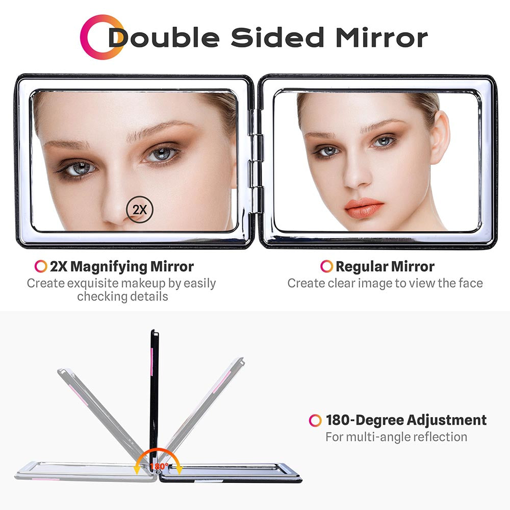 Byootique Magnifying Mirror Dual Sided with Comb 3ct/Pack