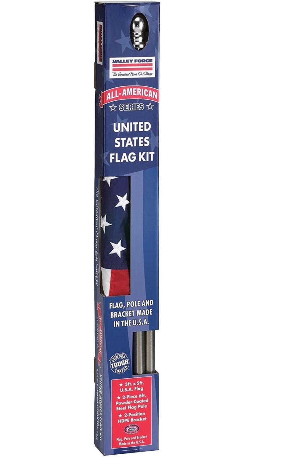 3 Ft. Width x 5 Ft Height All American United States Flag Kit ;