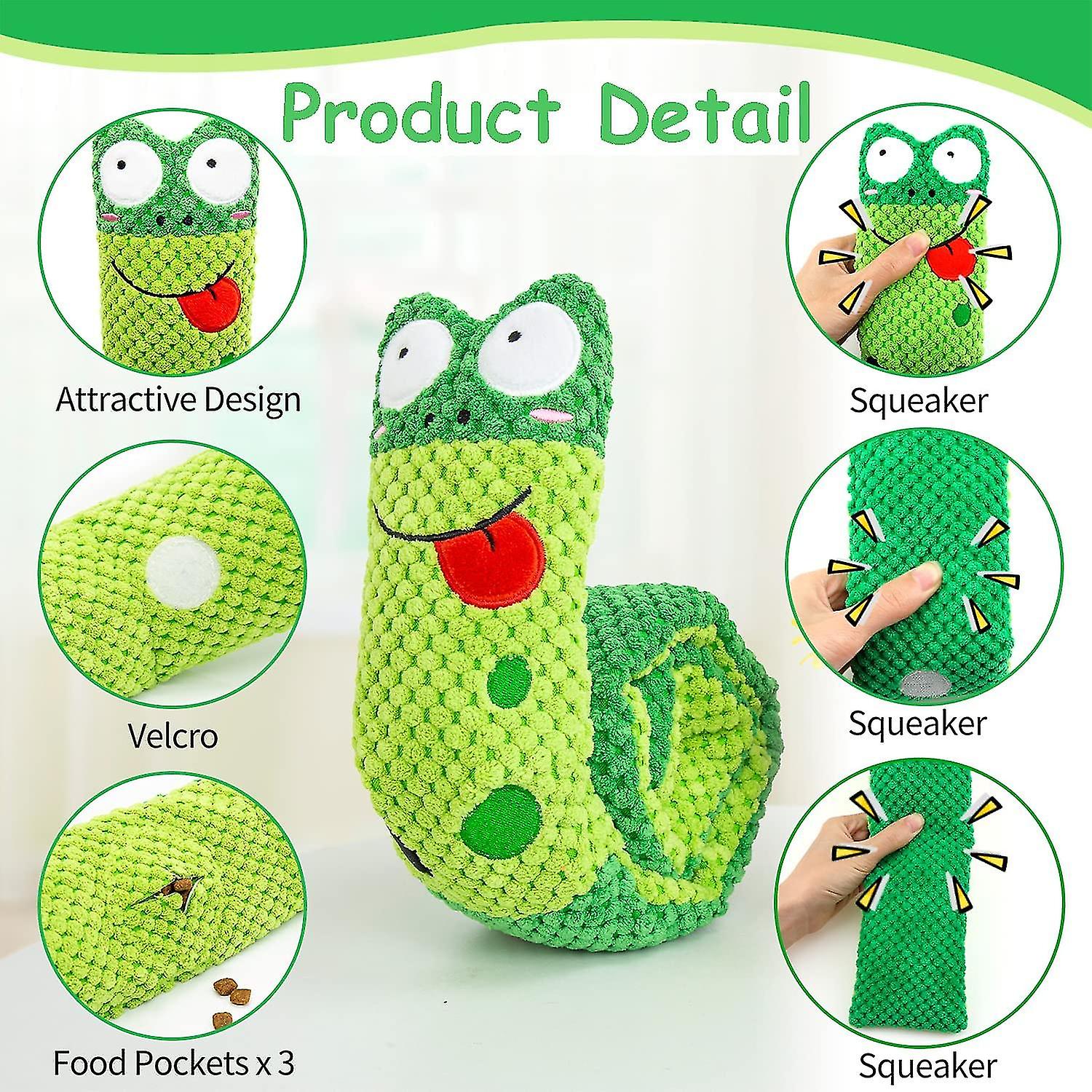 Dog Toys For Boredom，interactive Squeaky Dog Toys For Small And Medium Dogs ， Soft Puppy Teething Toy， Snuffle Dog Toys， Foraging Training And Anxiety