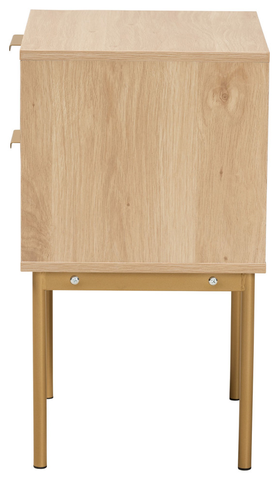 ie Light Brown 2 Drawer End Table   Tropical   Side Tables And End Tables   by Baxton Studio  Houzz