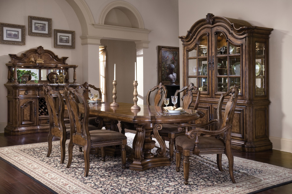 San Mateo Carved Back Arm Chair by Pulaski Furniture   Traditional   Dining Chairs   by Massiano  Houzz