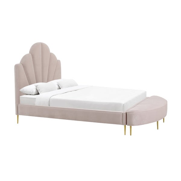 Bianca Velvet Bed and Bench Set - - 36006383