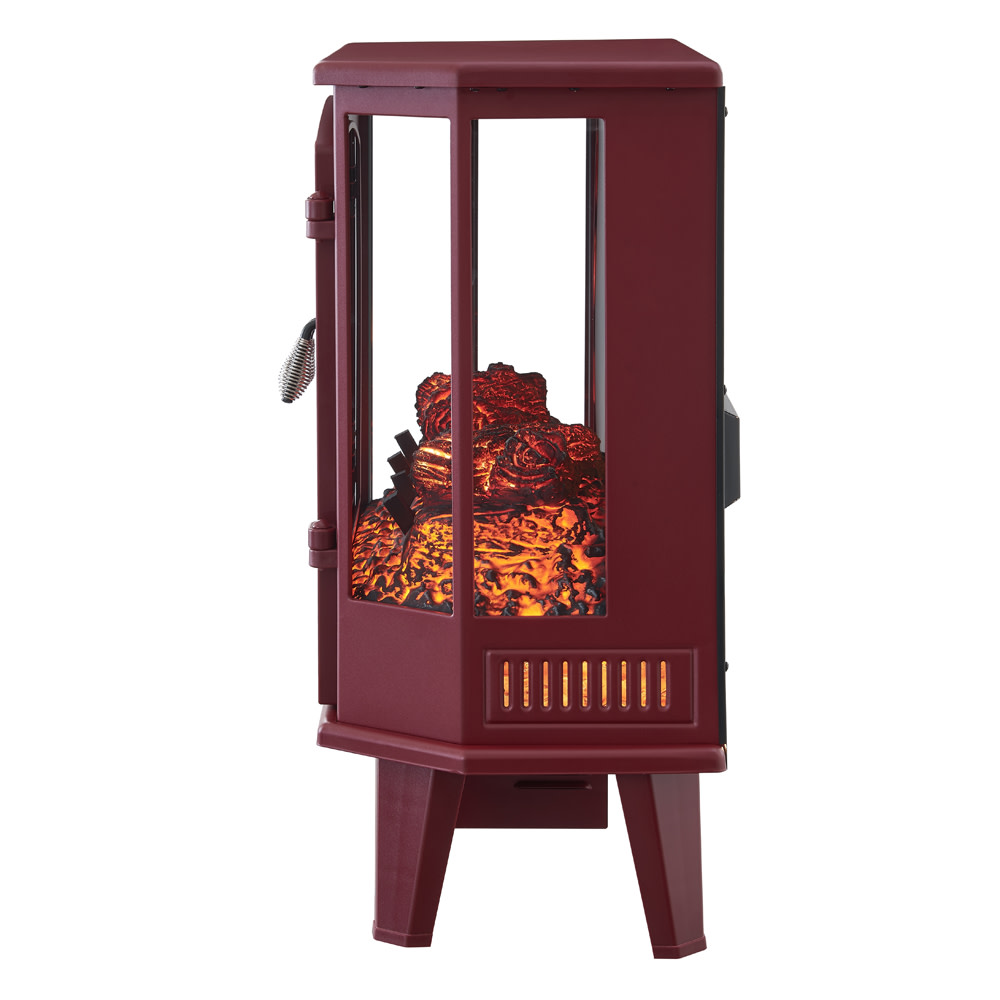 Hearthpro 25 Red 5 Sided Infrared Electric Stove ;