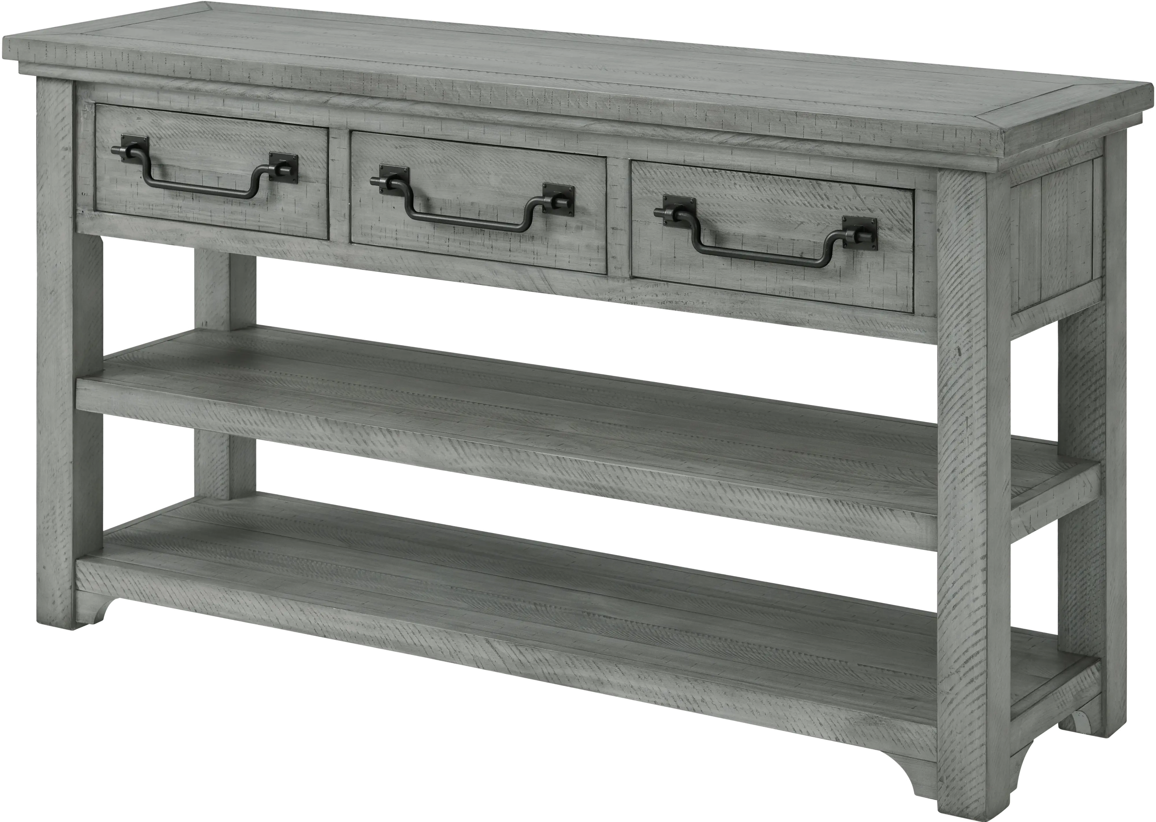 Beach House Gray Sofa Table