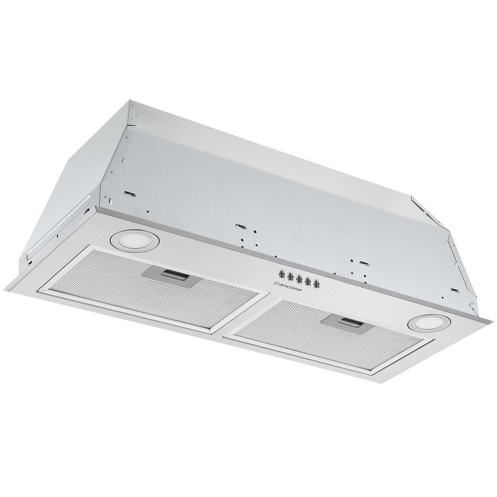 Ancona 285 in 280 CFM Ducted Insert Range Hood in Stainless Steel