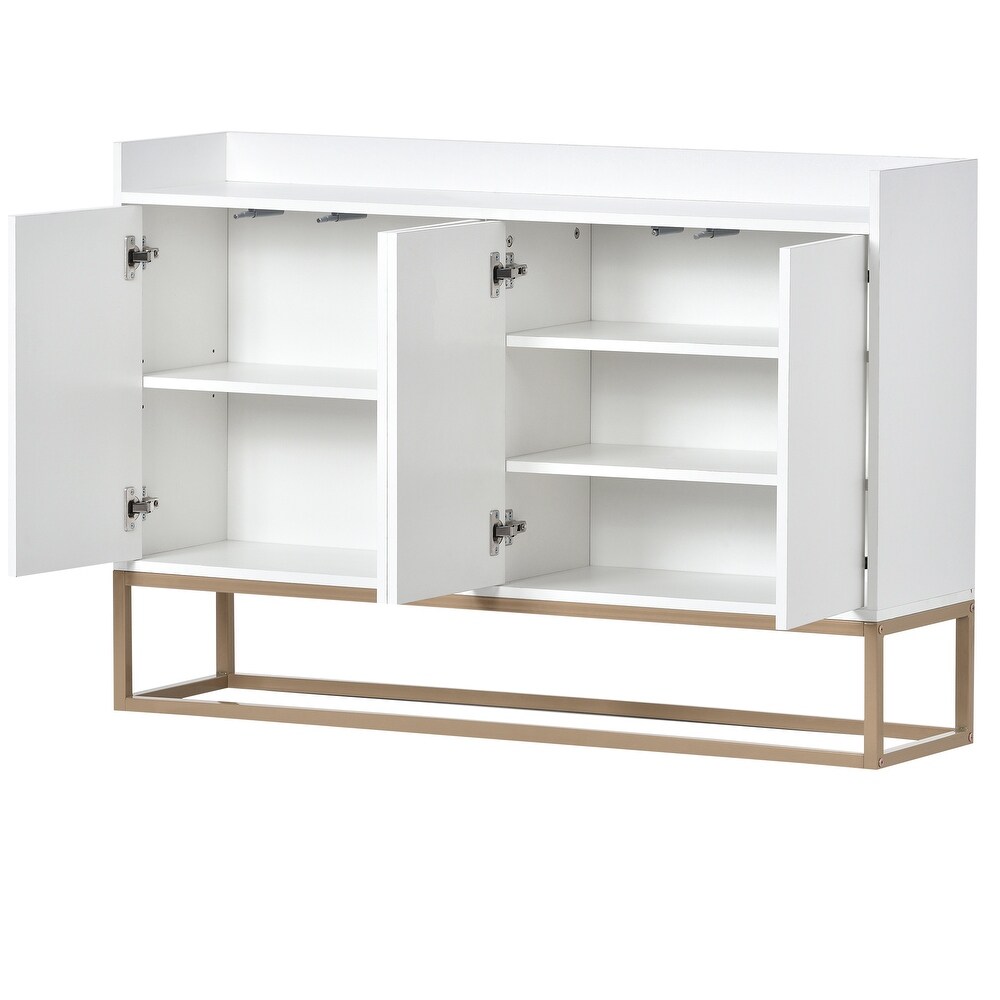 Modern White Sideboard Console Tables Storage Cabinet for Living Room