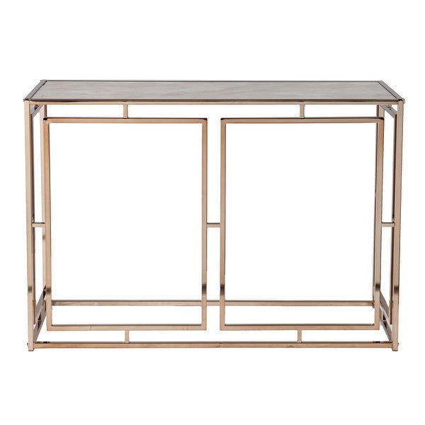 SEI Furniture Simons Faux Marble Console Table