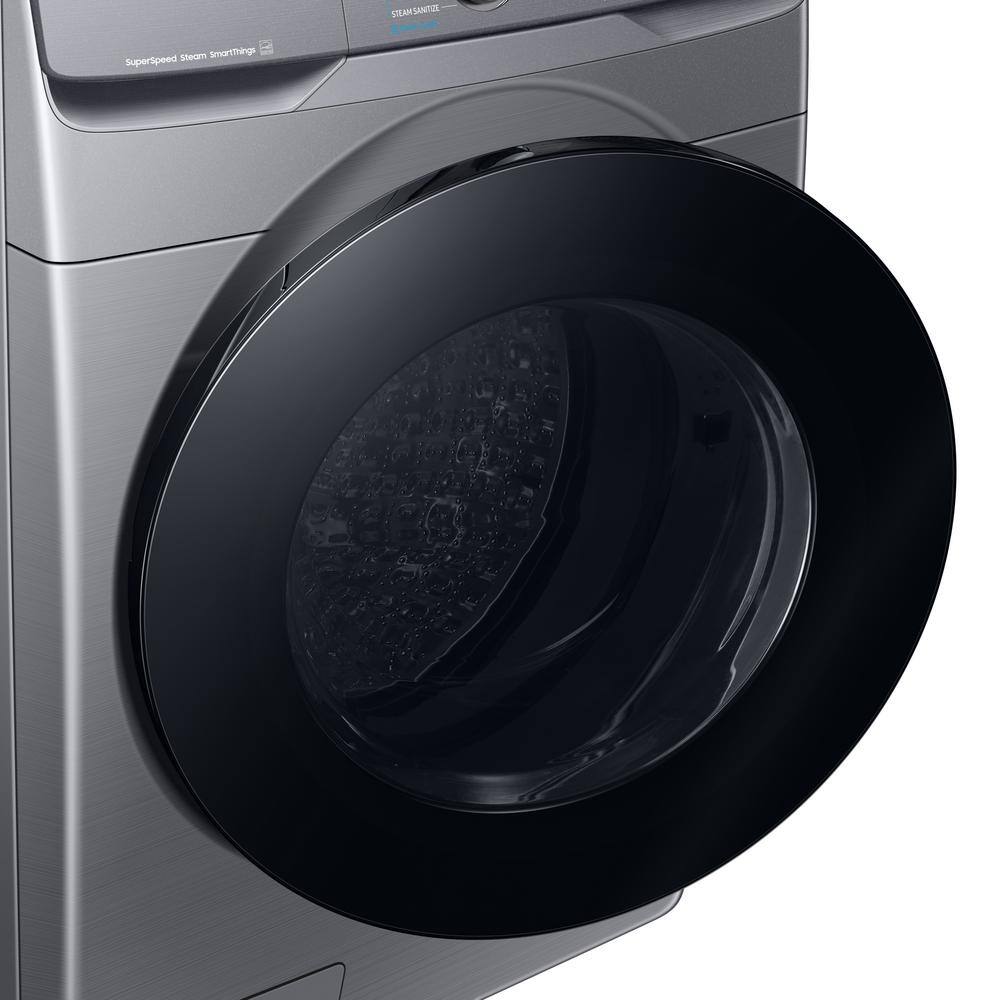  4.5 cu. ft. Smart High-Efficiency Front Load Washer with Super Speed in Platinum WF45B6300AP