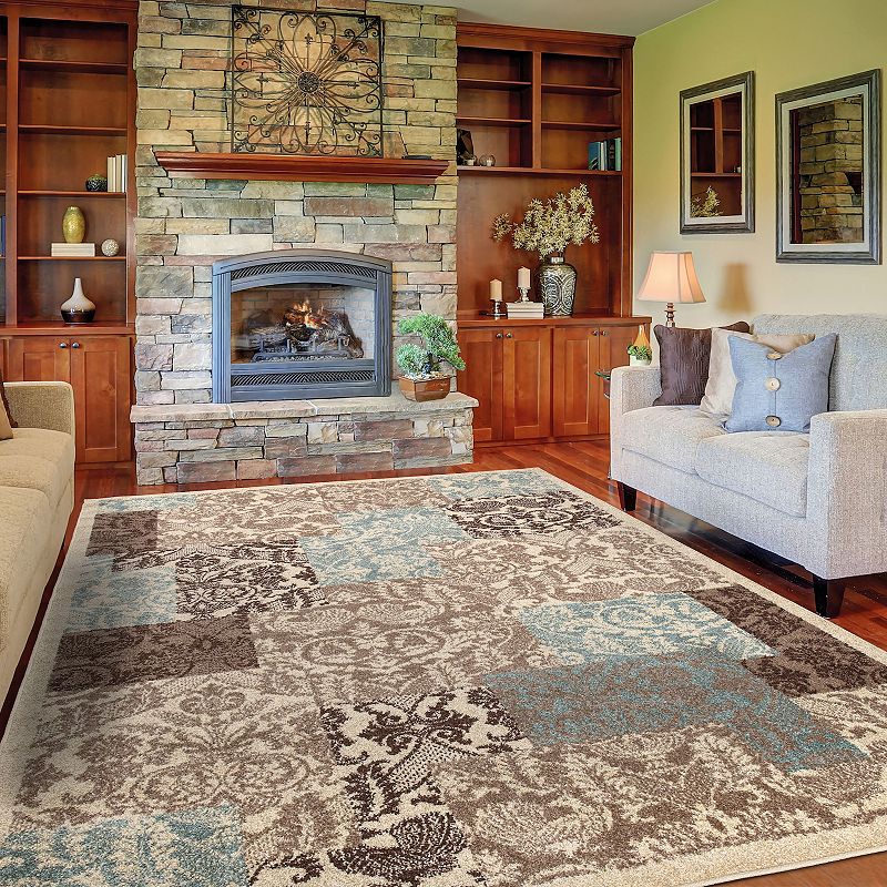 Concord Global Patchwork Soft Area Rug