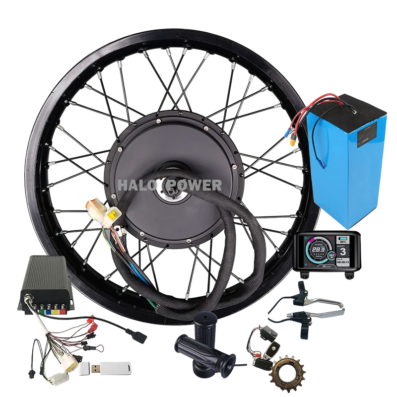 High power motor kit e bike conversion 72v 5000w electric cycle kit e bike conversion kit with battery optional