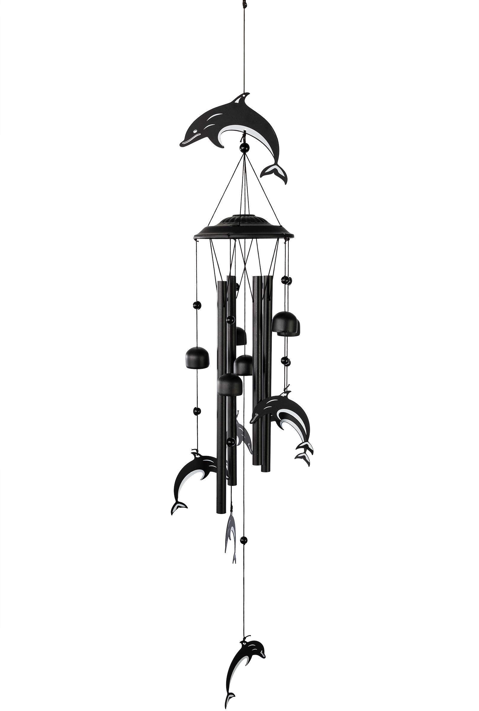 VP Home Tribal Dolphins Outdoor Garden Decor Wind Chime (Rustic Sea Green)