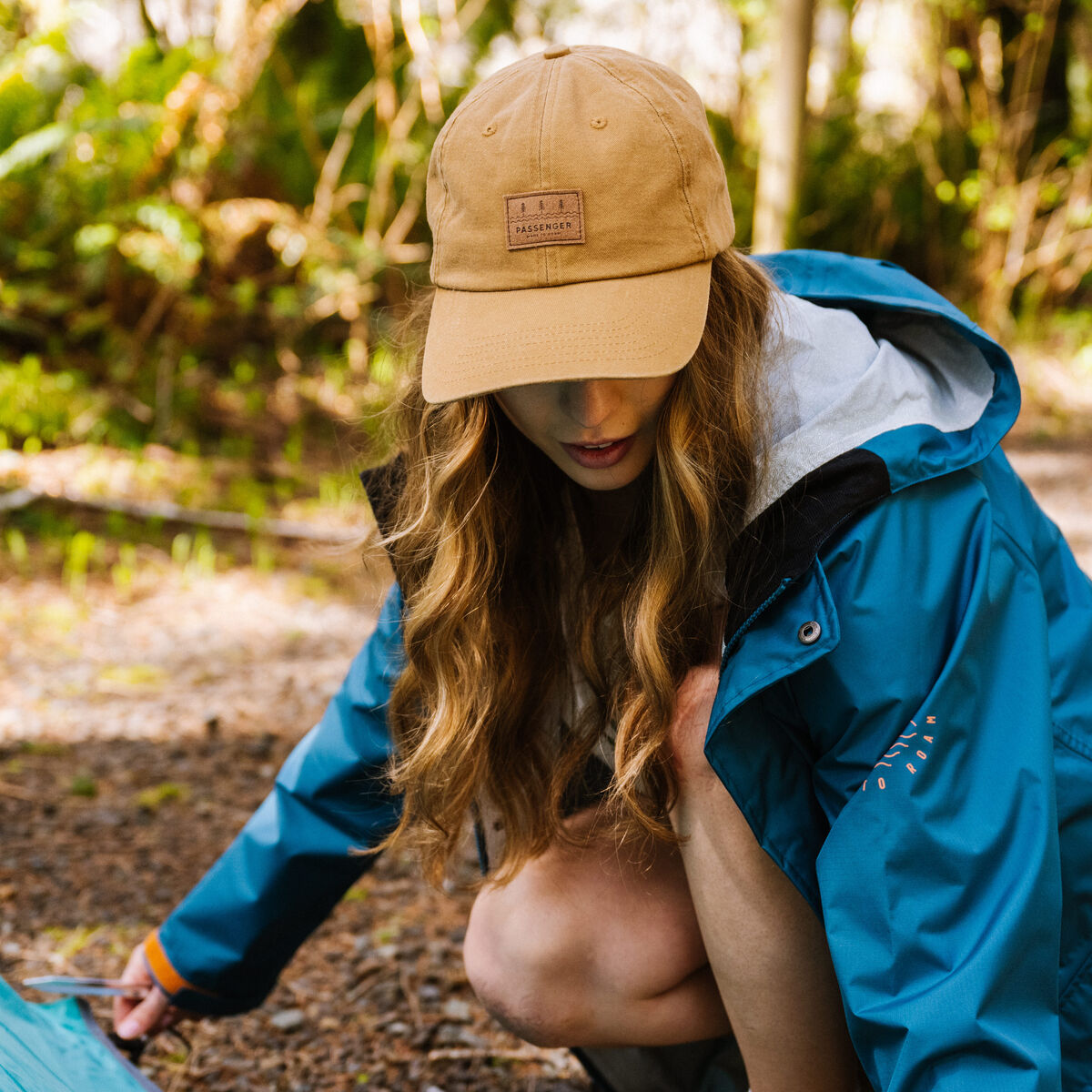 Canopy Recycled Cotton Snapback Cap - Brown Sugar