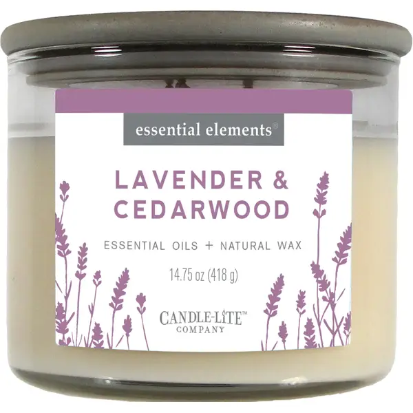 Candle-Lite Lavender and Cedarwood 3-Wick Candle