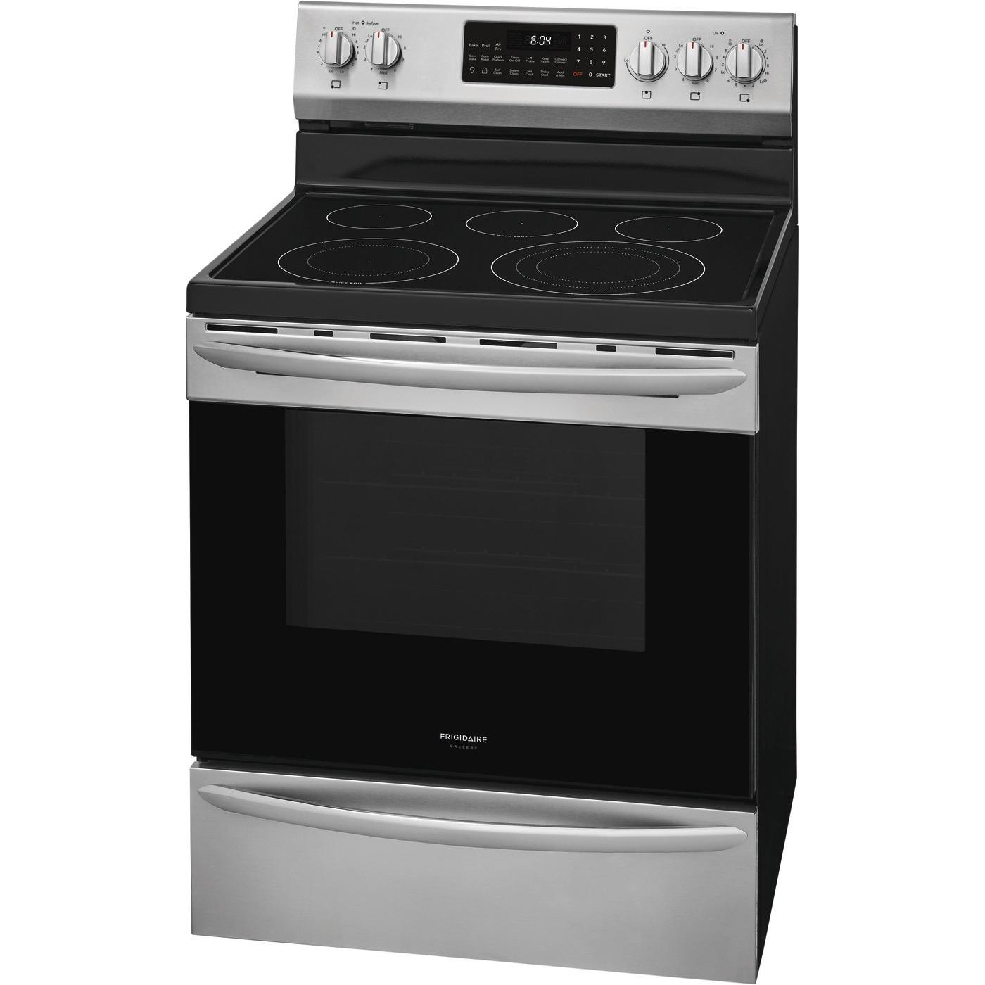 Frigidaire Gallery 30-inch Freestanding Electric Range with Air Fry Technology GCRE306CAF