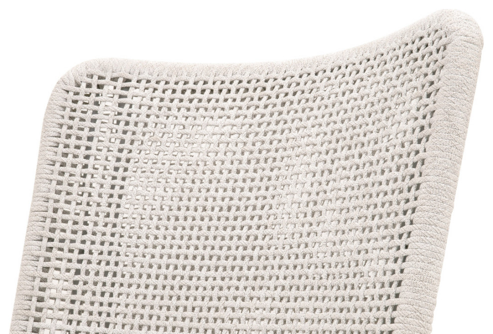 Essentials For Living Woven Mesh Dining Chair  White Rope   Set of 2   Beach Style   Dining Chairs   by Unlimited Furniture Group  Houzz