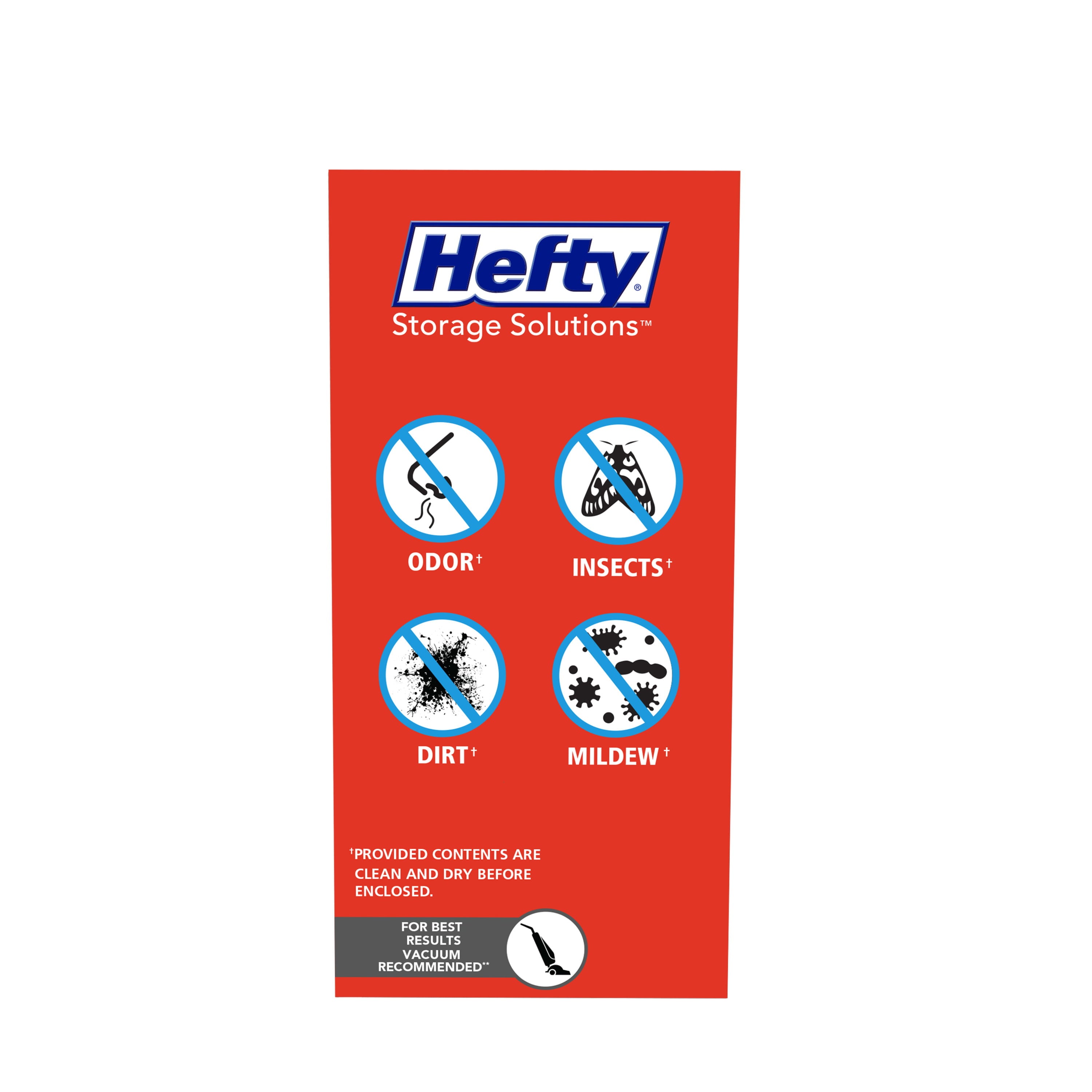 Hefty SHRINK-PAK 6 XL Bags with Long Zippers